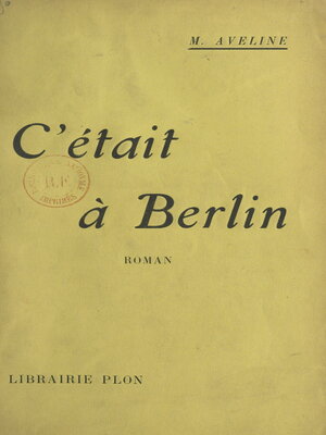 cover image of C'était à Berlin